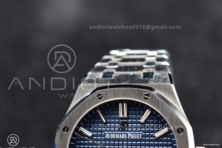 Bracelet Oak 445 APSF SS 41mm on Blue 15500 Edition Royal Textured Clone A4302 Best Dial SS Lightweight Super 1:1 0804